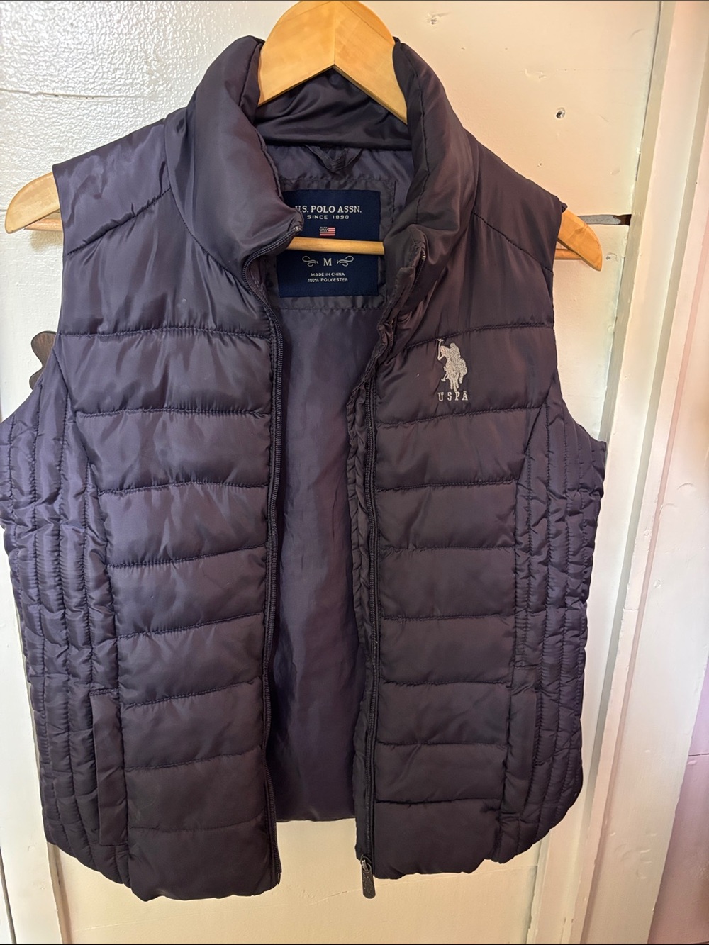 U.S. Polo Assn. Men's Dark Navy Quilted Vest
